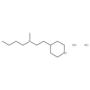 N-Methyl-N-(2-(piperidin-4-yl)ethyl)butan-1-amine dihydrochloride结构式