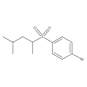 2-(4-Bromophenylsulfonyl)-N,N-dimethylpropan-1-amine结构式