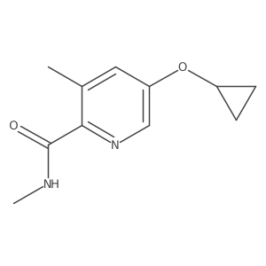 5-Cyclopropoxy-N,3-dimethylpicolinamide结构式