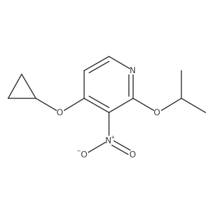 4-Cyclopropoxy-2-isopropoxy-3-nitropyridine Structure