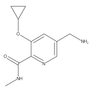 5-(Aminomethyl)-3-cyclopropoxy-N-methylpicolinamide Structure