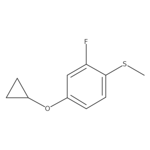 (4-Cyclopropoxy-2-fluorophenyl)(methyl)sulfane Structure