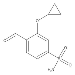 3-Cyclopropoxy-4-formylbenzenesulfonamide Structure