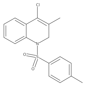 4-Chloro-1,2-dihydro-3-methyl-1-[(4-methylphenyl)sulfonyl]quinoline结构式