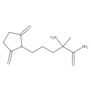 2-Amino-5-(2,5-dioxopyrrolidin-1-yl)-2-methylpentanamide Structure