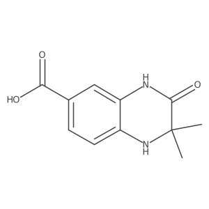 2,2-Dimethyl-3-oxo-1,2,3,4-tetrahydroquinoxaline-6-carboxylic acid Structure