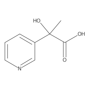 2-Hydroxy-2-(pyridin-3-yl)propanoic acid Structure