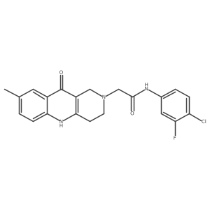 N-(4-chloro-3-fluorophenyl)-2-(8-methyl-10-oxo-3,4-dihydrobenzo[b][1,6]naphthyridin-2(1H,5H,10H)-yl)acetamide Structure