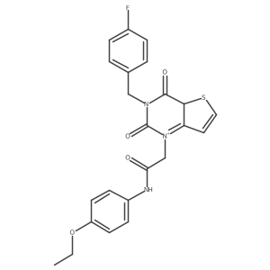 N-(4-ethoxyphenyl)-2-{3-[(4-fluorophenyl)methyl]-2,4-dioxo-1H,2H,3H,4H-thieno[3,2-d]pyrimidin-1-yl}acetamide结构式