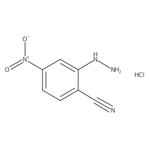 2-Hydrazinyl-4-nitrobenzonitrile hydrochloride Structure