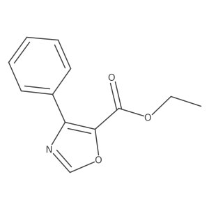 Ethyl 4-phenyl-1,3-oxazole-5-carboxylate结构式