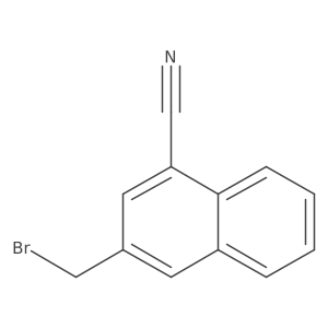 2-(Bromomethyl)-4-cyanonaphthalene Structure