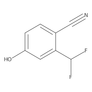 4-Cyano-3-(difluoromethyl)phenol Structure