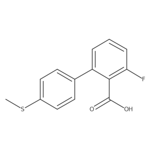 6-Fluoro-2-(4-methylthiophenyl)benzoic acid Structure