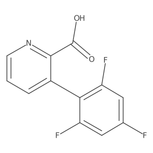 3-(2,4,6-Trifluorophenyl)picolinic acid Structure