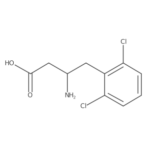 3-Amino-4-(2,6-dichlorophenyl)butyric Acid Structure