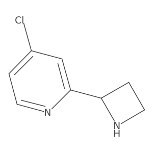 2-(Azetidin-2-yl)-4-chloropyridine结构式