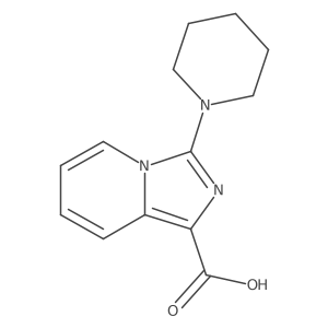 3-Piperidin-1-ylimidazo[1,5-a]pyridine-1-carboxylic acid Structure