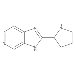 (R)-2-(Pyrrolidin-2-YL)-3H-imidazo[4,5-C]pyridine结构式
