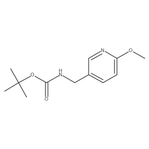 tert-Butyl ((6-methoxypyridin-3-yl)methyl)carbamate结构式