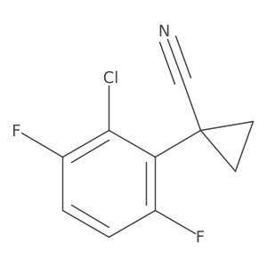 1-(2-Chloro-3,6-difluorophenyl)cyclopropane-1-carbonitrile Structure