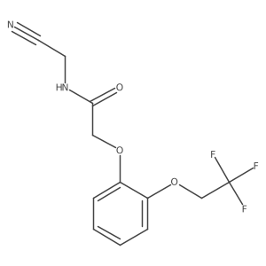 N-(cyanomethyl)-2-[2-(2,2,2-trifluoroethoxy)phenoxy]acetamide Structure