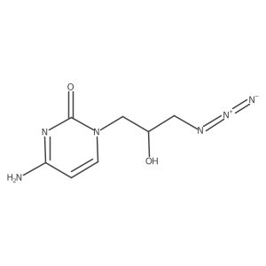 4-Amino-1-(3-azido-2-hydroxypropyl)-2(1H)-pyrimidinone Structure