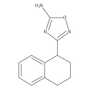 3-(1,2,3,4-Tetrahydronaphthalen-1-yl)-1,2,4-oxadiazol-5-amine结构式