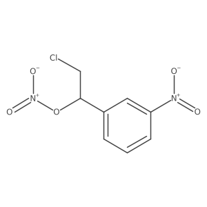 Benzenemethanol, I+/--(chloromethyl)-3-nitro-, 1-nitrate Structure