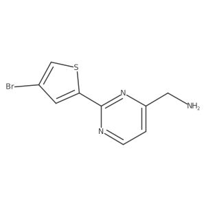 (2-(4-Bromothiophen-2-yl)pyrimidin-4-yl)methanamine Structure