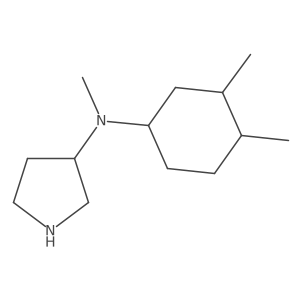 3-Pyrrolidinamine, N-(3,4-dimethylcyclohexyl)-N-methyl-结构式
