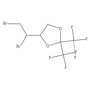 rel-(R)-4-((S)-1,2-Dibromoethyl)-2,2-bis(trifluoromethyl)-1,3-dioxolane结构式