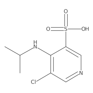 5-Chloro-4-(isopropylamino)pyridine-3-sulfonic acid Structure