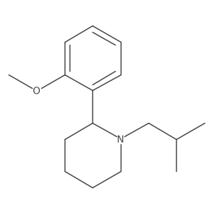 1-Isobutyl-2-(2-methoxyphenyl)piperidine结构式