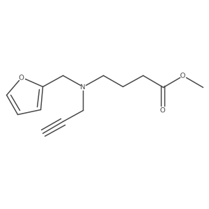 Methyl 4-{[(furan-2-yl)methyl](prop-2-yn-1-yl)amino}butanoate结构式