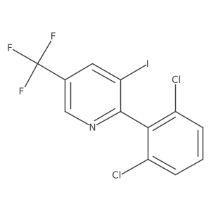 2-(2,6-Dichlorophenyl)-3-iodo-5-(trifluoromethyl)pyridine Structure