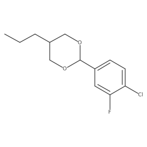 2-(4-Chloro-3-fluoro-phenyl)-5-propyl-[1.3]dioxane Structure