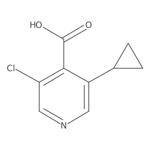 3-Chloro-5-cyclopropylisonicotinic acid结构式
