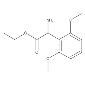 Ethyl 2-amino-2-(2,6-dimethoxyphenyl)acetate结构式