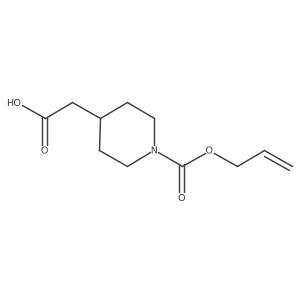 2-{1-[(Prop-2-en-1-yloxy)carbonyl]piperidin-4-yl}acetic acid结构式