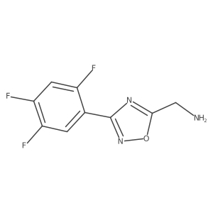 1,2,4-Oxadiazole-5-methanamine, 3-(2,4,5-trifluorophenyl)-结构式