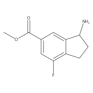 Methyl (S)-3-amino-7-fluoro-2,3-dihydro-1H-indene-5-carboxylate Structure