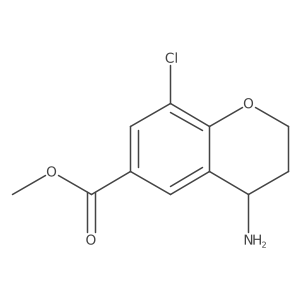 Methyl 4-amino-8-chlorochromane-6-carboxylate hydrochloride Structure