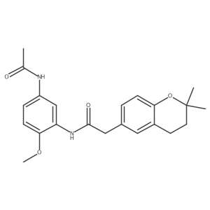 N-[5-(acetylamino)-2-methoxyphenyl]-2-(2,2-dimethyl-3,4-dihydro-2H-chromen-6-yl)acetamide Structure