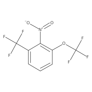 2-Nitro-1-(trifluoromethoxy)-3-(trifluoromethyl)benzene结构式