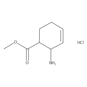 cis-2-Amino-cyclohex-3-enecarboxylic acid methyl ester hydrochloride Structure