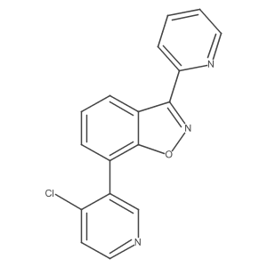 7-(4-Chloropyridin-3-yl)-3-pyridin-2-yl-1,2-benzoxazole结构式