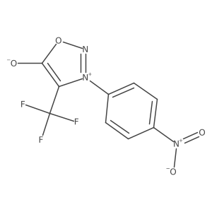 1,2,3-Oxadiazolium, 5-hydroxy-3-(4-nitrophenyl)-4-(trifluoromethyl)-, inner salt结构式