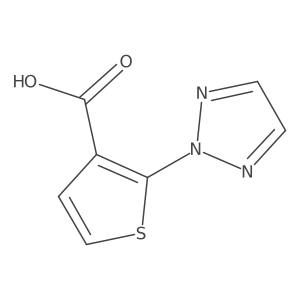 2-(2H-1,2,3-triazol-2-yl)thiophene-3-carboxylic acid结构式