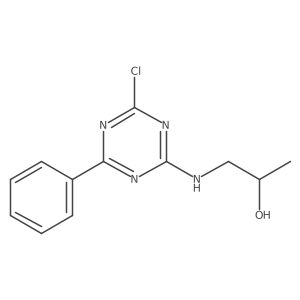 1-[(4-Chloro-6-phenyl-1,3,5-triazin-2-yl)amino]propan-2-ol结构式